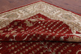 Red Peshawar Hand Knotted Area Rug - 12' 0" X 14' 10" - Golden Nile