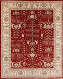 Red Peshawar Hand Knotted Area Rug - 12' 0" X 14' 10" - Golden Nile