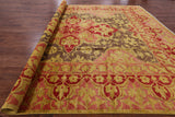 William Morris Handmade Wool Area Rug - 12' 0" X 14' 8" - Golden Nile