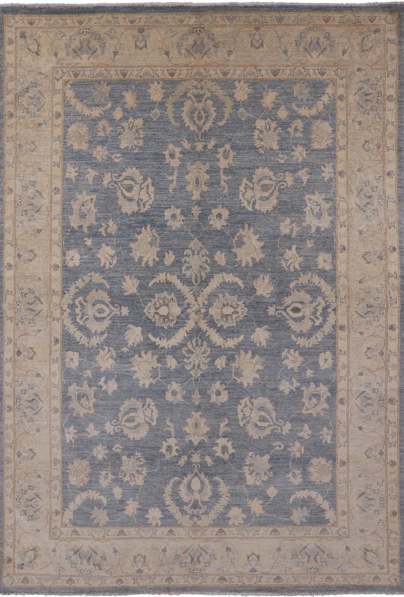 Peshawar Handmade Wool Area Rug - 6' 1" X 9' 0" - Golden Nile
