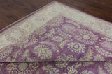 Purple Chobi Peshawar Wool Area Rug 9 X 12 - Golden Nile