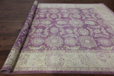 Purple Chobi Peshawar Wool Area Rug 9 X 12 - Golden Nile