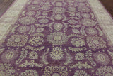 Purple Chobi Peshawar Wool Area Rug 9 X 12 - Golden Nile