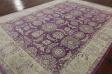 Purple Chobi Peshawar Wool Area Rug 9 X 12 - Golden Nile