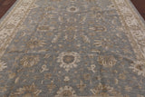 Grey Peshawar Hand Knotted Wool Area Rug - 9' 0" X 12' 0" - Golden Nile