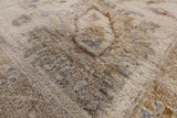 Grey Peshawar Hand Knotted Wool Area Rug - 9' 0" X 12' 0" - Golden Nile