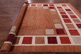 Tribal Persian Gabbeh Handmade Wool Rug - 9' 0" X 13' 3" - Golden Nile
