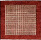 Persian Gabbeh Handmade Wool Rug - 6' 4" X 6' 7" - Golden Nile