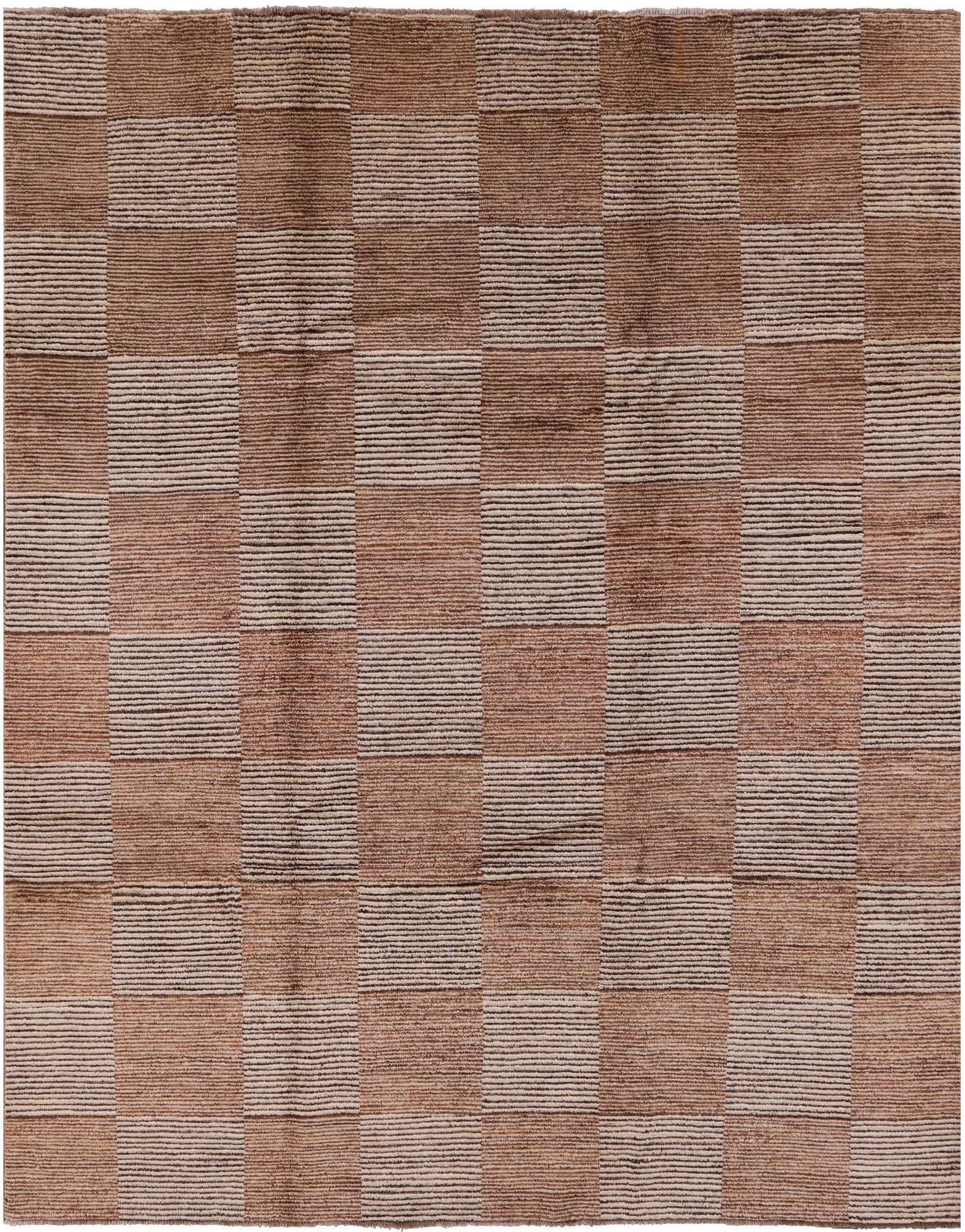 Persian Gabbeh Handmade Wool Rug - 8' 1" X 10' 3" - Golden Nile
