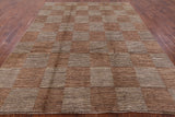 Persian Gabbeh Handmade Wool Rug - 8' 1" X 10' 3" - Golden Nile