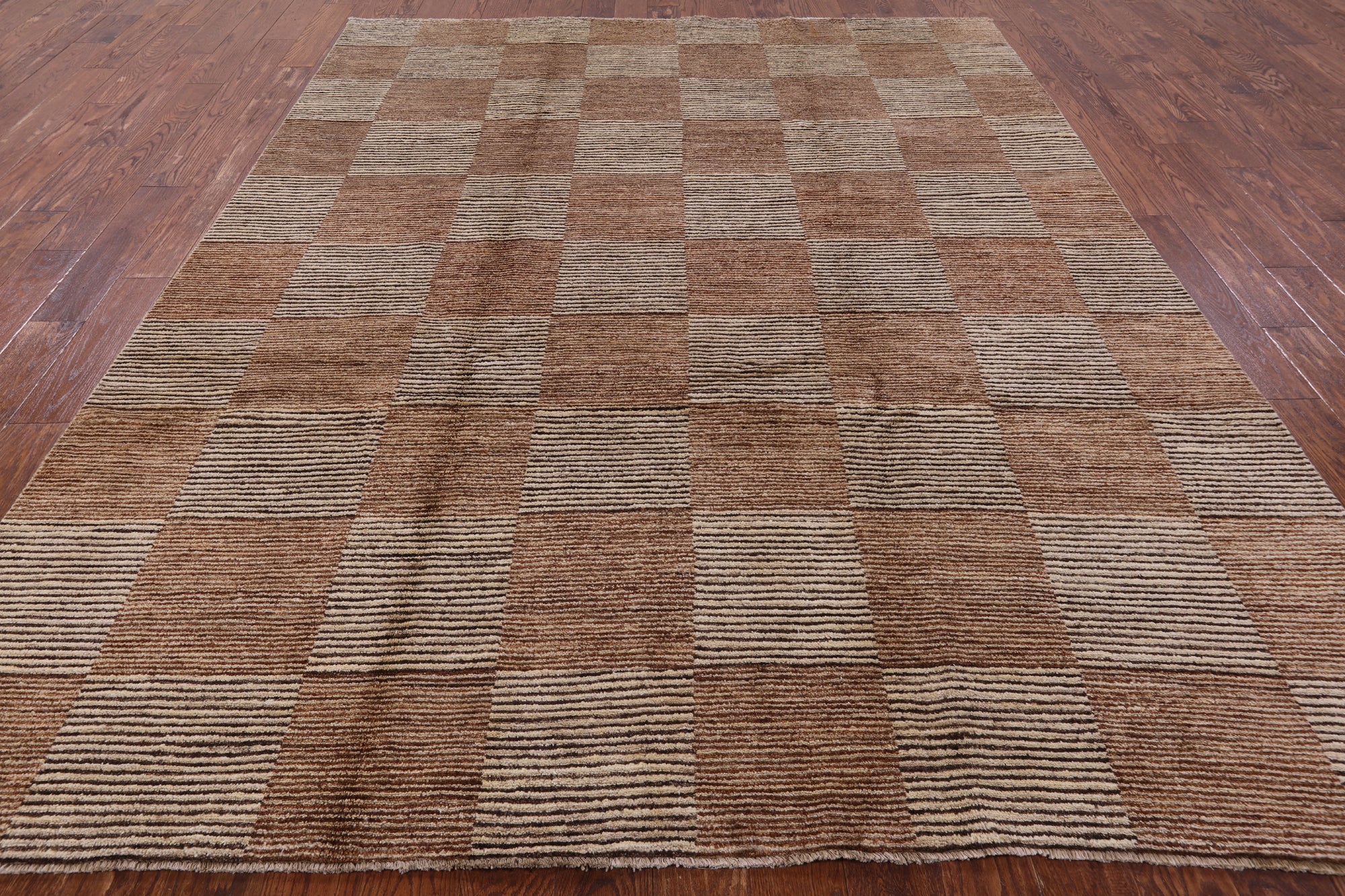 Persian Gabbeh Handmade Wool Rug - 8' 1" X 10' 3" - Golden Nile