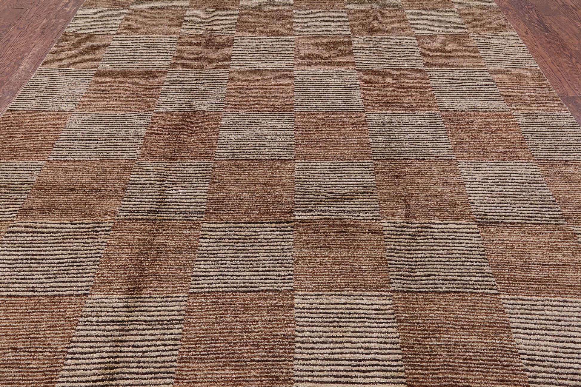 Persian Gabbeh Handmade Wool Rug - 8' 1" X 10' 3" - Golden Nile