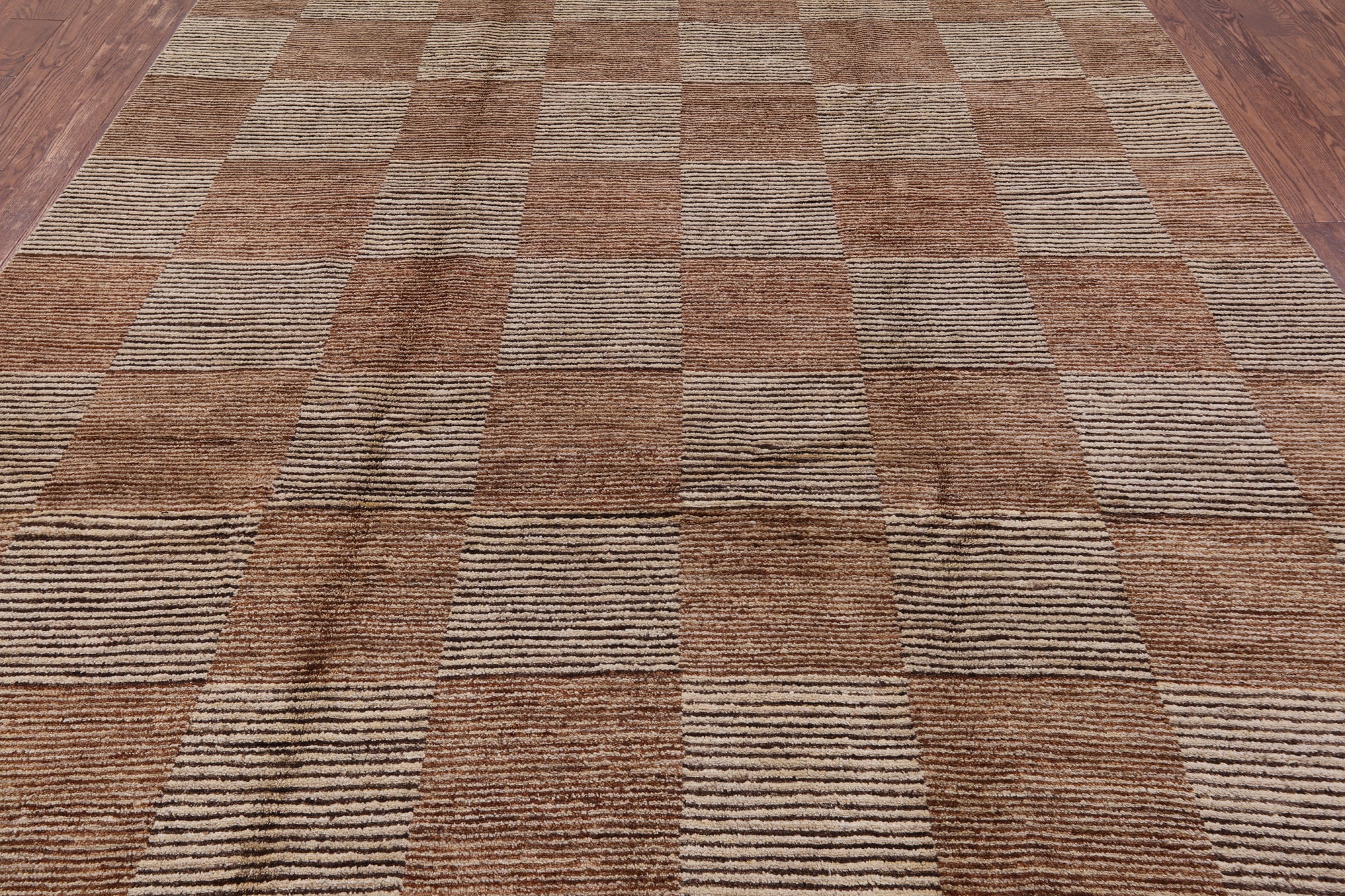 Persian Gabbeh Handmade Wool Rug - 8' 1" X 10' 3" - Golden Nile