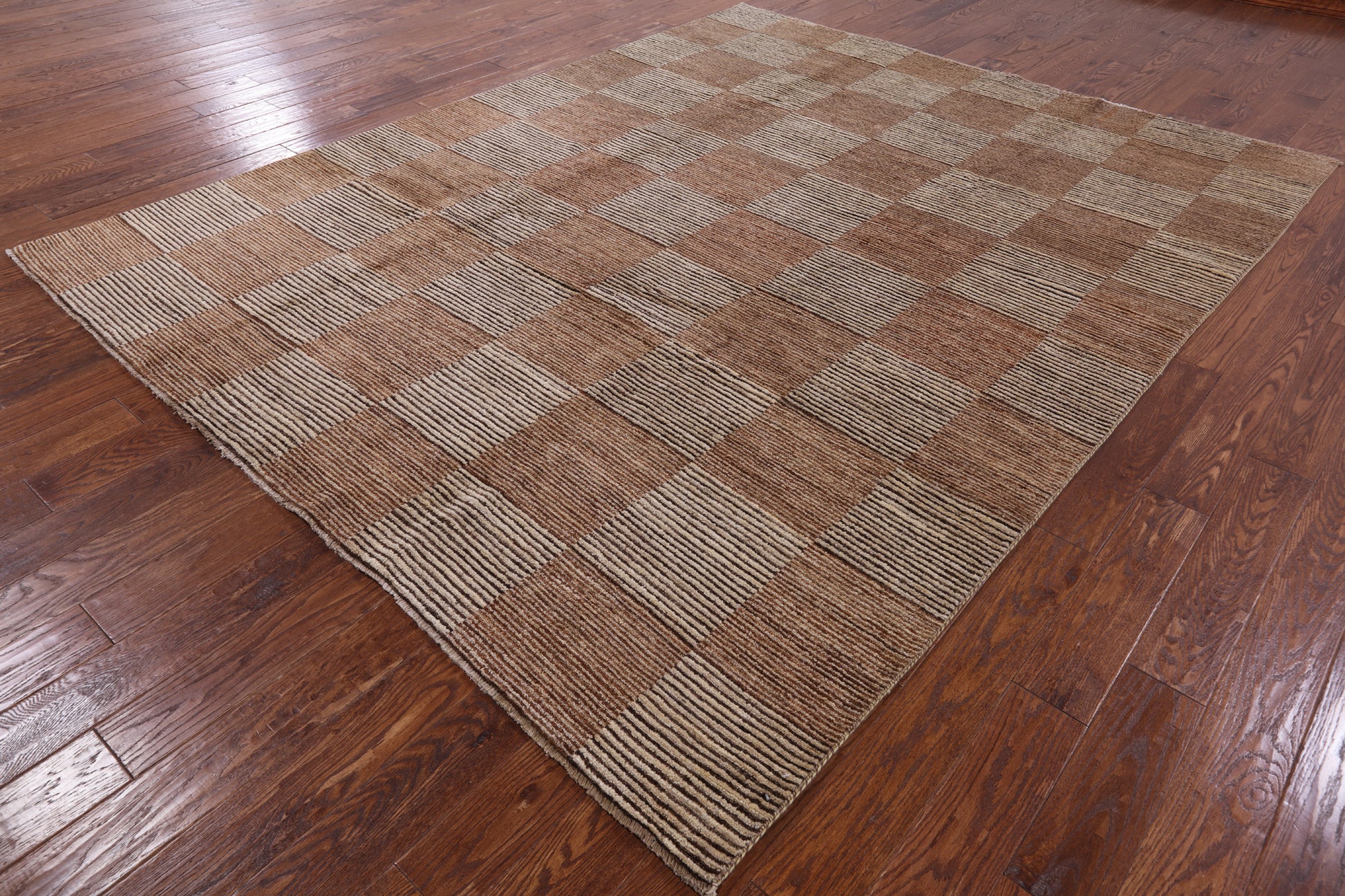 Persian Gabbeh Handmade Wool Rug - 8' 1" X 10' 3" - Golden Nile