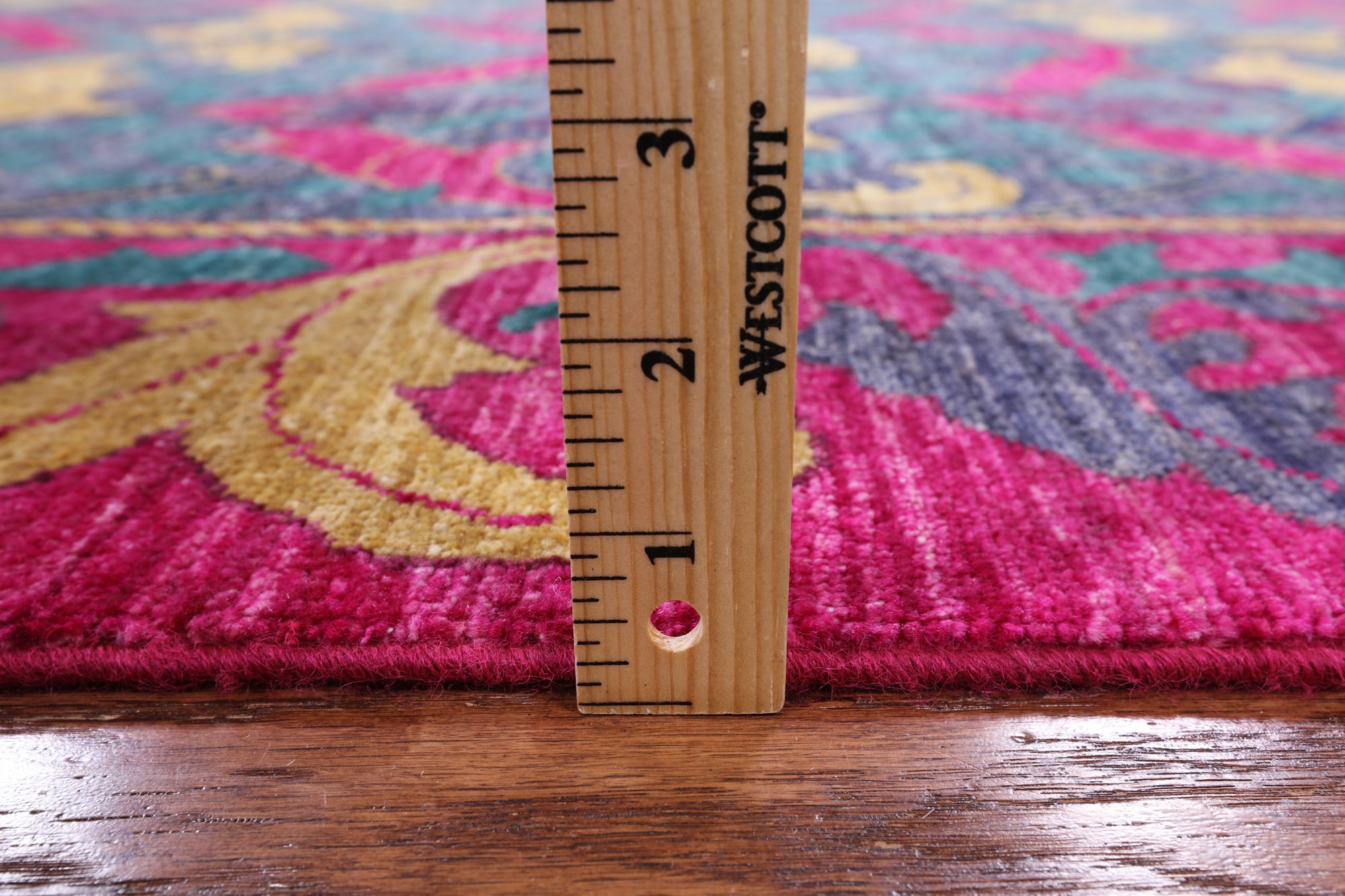 Blue William Morris Handmade Area Rug - 7' 10" X 9' 10" - Golden Nile