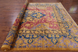 William Morris Handmade Wool Area Rug - 9' 2" X 11' 10" - Golden Nile