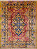 William Morris Handmade Wool Area Rug - 9' 2" X 11' 10" - Golden Nile