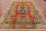 William Morris Handmade Wool Area Rug - 9' 2" X 11' 10" - Golden Nile