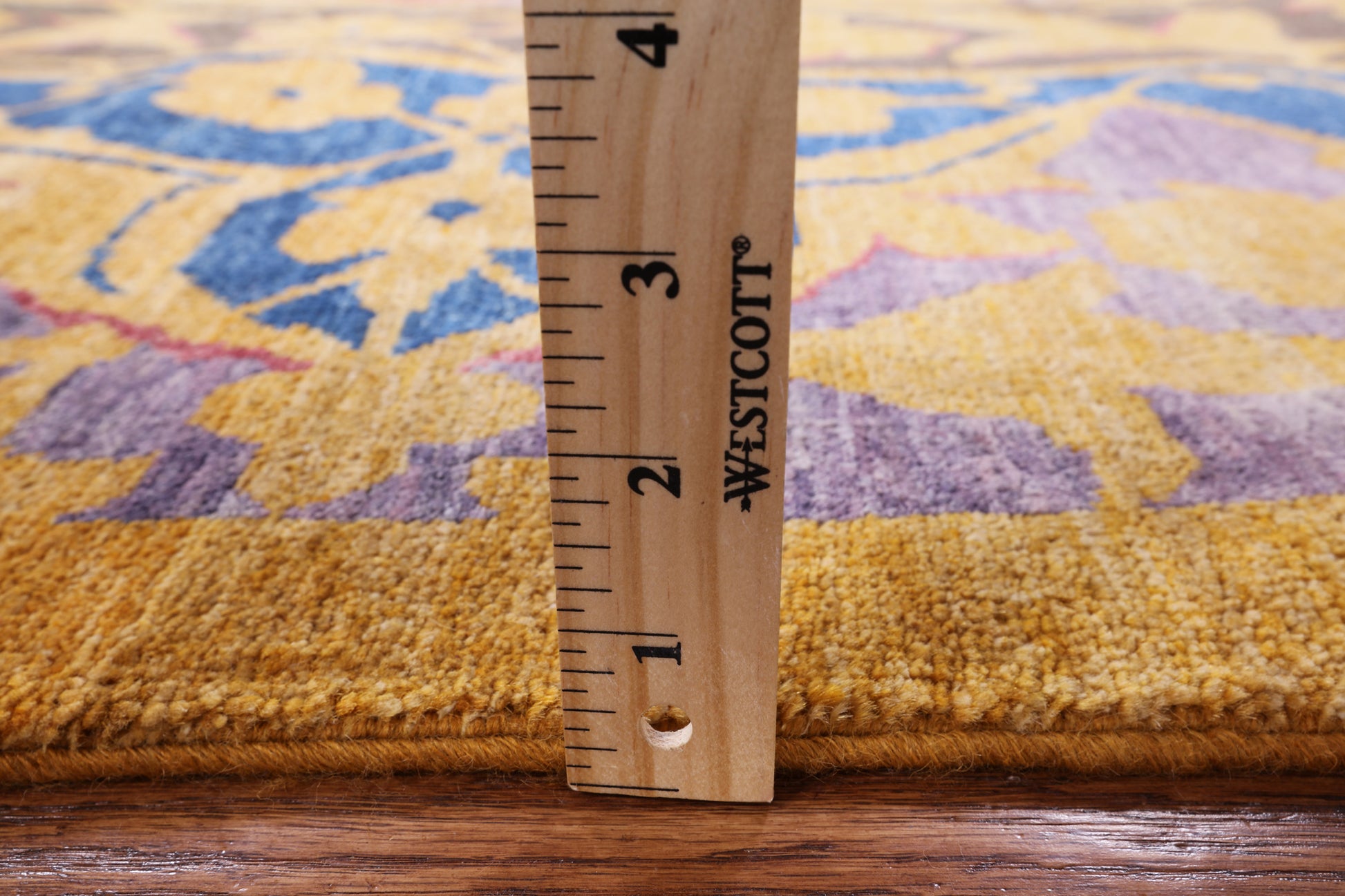 William Morris Handmade Wool Area Rug - 9' 2" X 11' 10" - Golden Nile