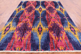 Ikat Handmade Wool Area Rug - 8' 3" X 10' 3" - Golden Nile