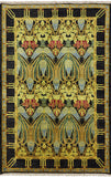 Oriental Handmade Modern 4 X 6 Art Deco Area Rug - Golden Nile
