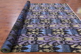Ikat Handmade Wool Area Rug - 9' 1" X 12' 5" - Golden Nile