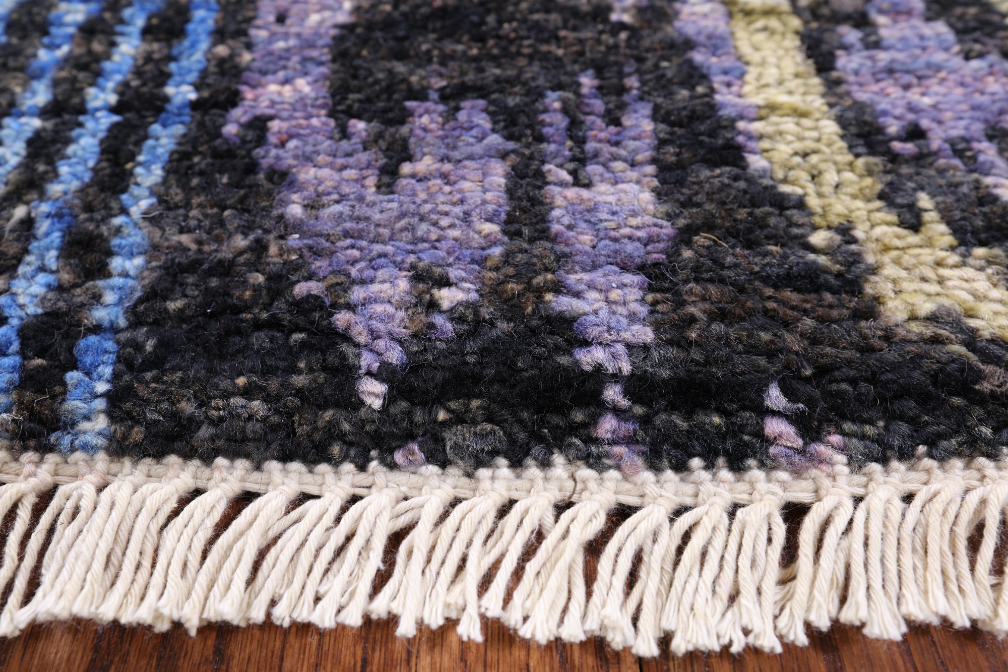 Ikat Handmade Wool Area Rug - 9' 1" X 12' 5" - Golden Nile