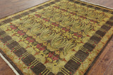 Modern Suzani Hand Knotted Area Rug 8 X 10 - Golden Nile
