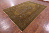 Persian Overdyed Handmade Wool Rug - 8' 1" X 11' 7" - Golden Nile