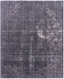 Grey Persian Overdyed Hand Knotted Wool Rug - 9' 9" X 12' 6" - Golden Nile