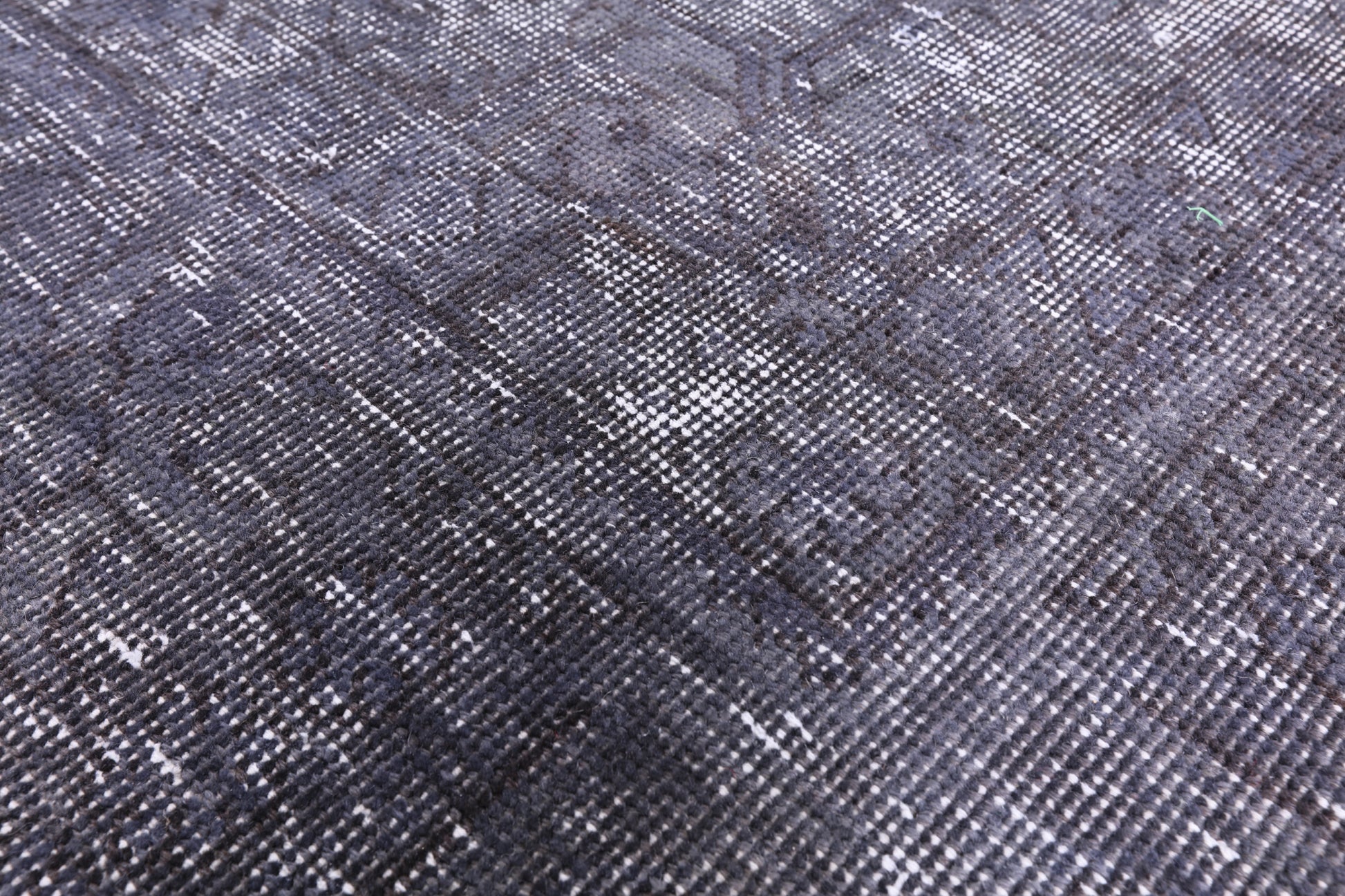 Grey Persian Overdyed Hand Knotted Wool Rug - 9' 9" X 12' 6" - Golden Nile