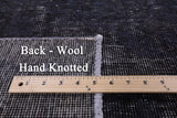 Grey Persian Overdyed Hand Knotted Wool Rug - 9' 9" X 12' 6" - Golden Nile