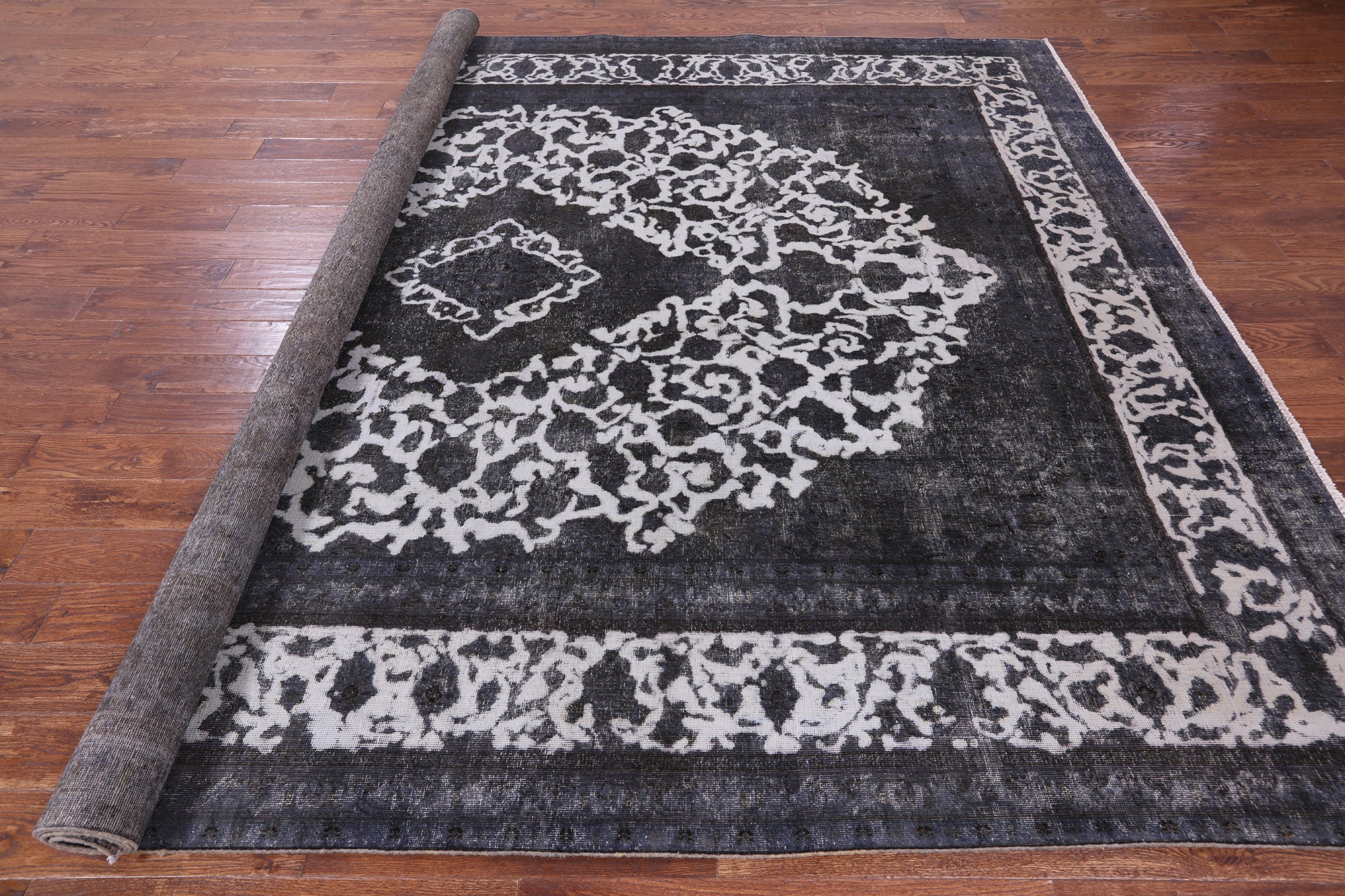 Persian Overdyed Hand Knotted Wool Rug - 9' 7" X 12' 3" - Golden Nile
