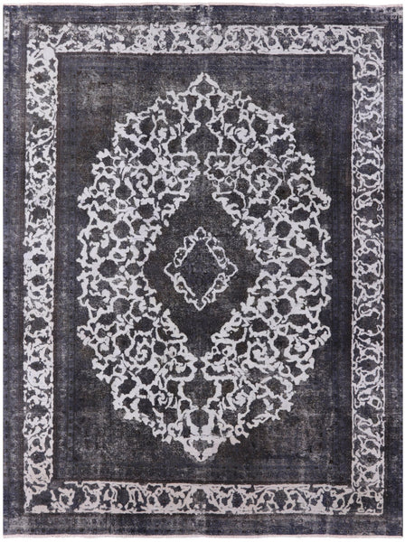 Persian Overdyed Hand Knotted Wool Rug - 9' 7" X 12' 3" - Golden Nile