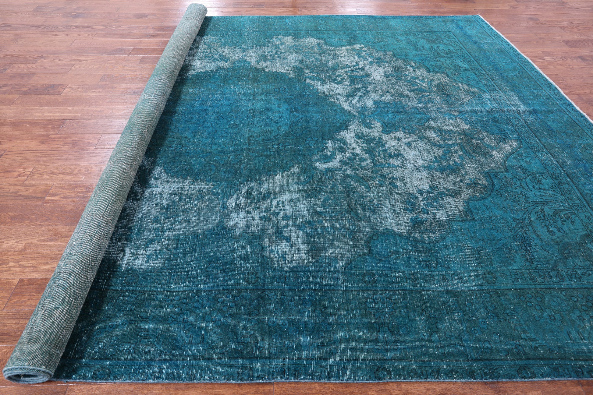 Persian Overdyed Handmade Wool Rug - 9' 6" X 13' 1" - Golden Nile
