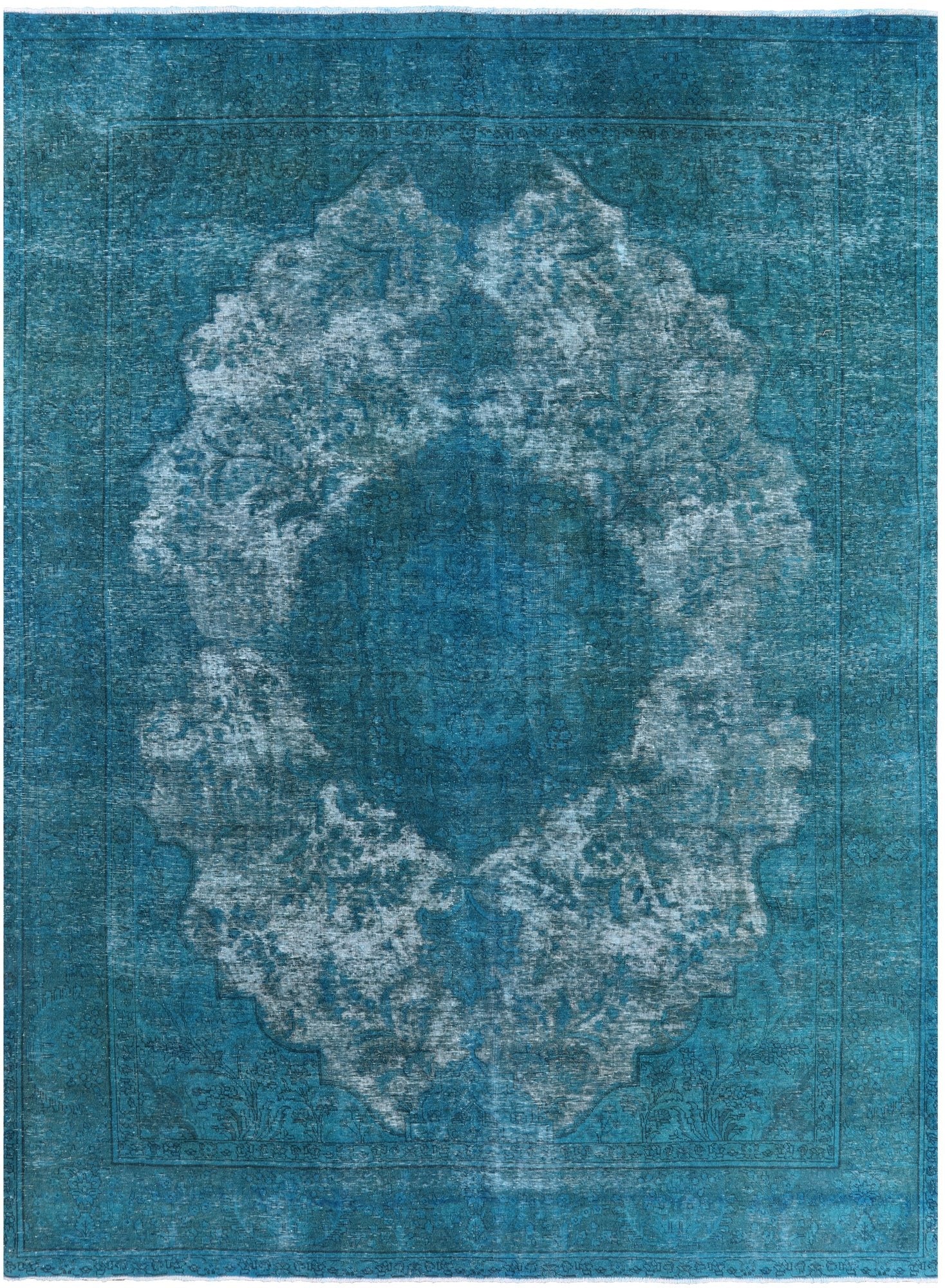 Persian Overdyed Handmade Wool Rug - 9' 6" X 13' 1" - Golden Nile