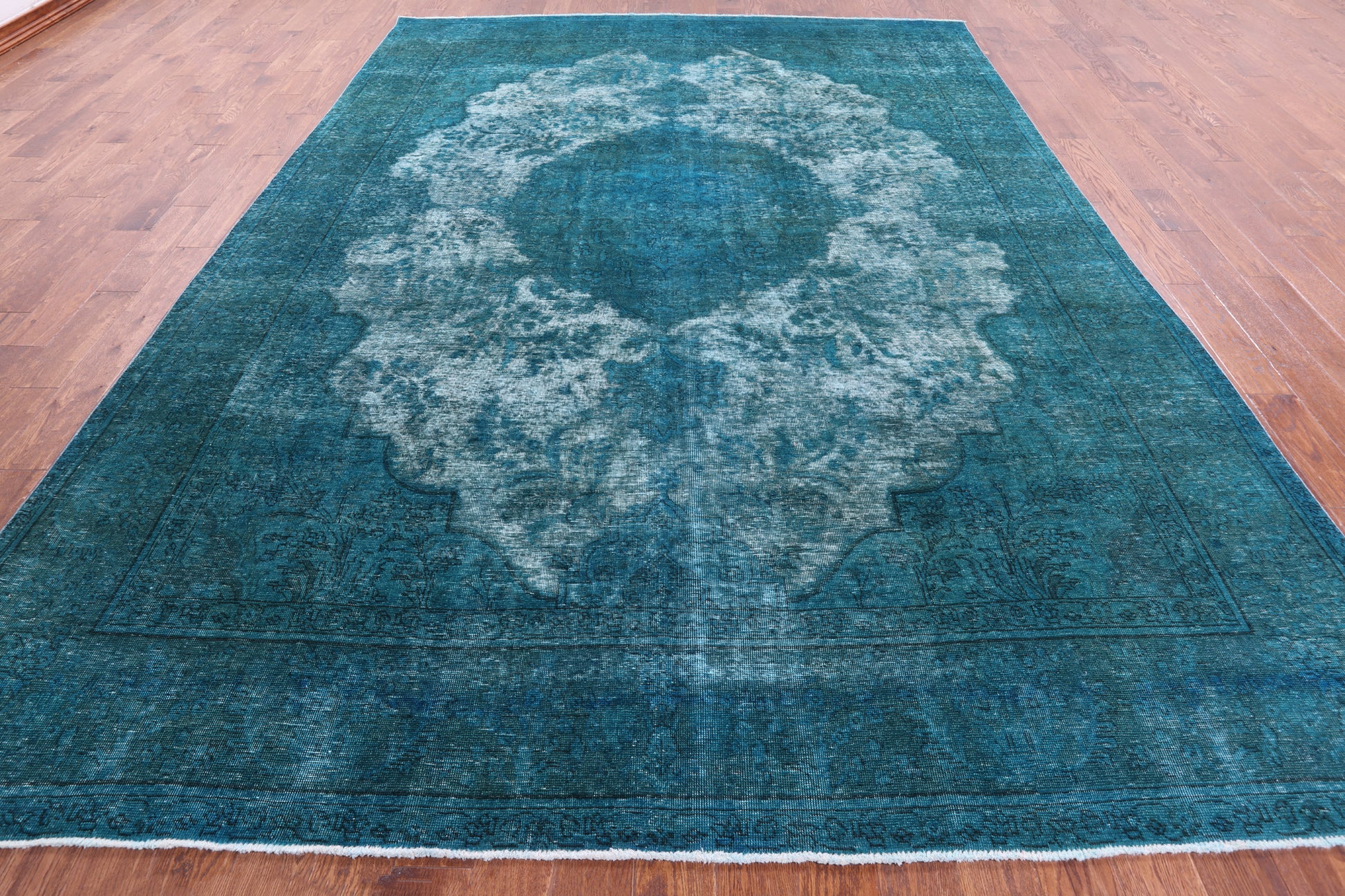 Persian Overdyed Handmade Wool Rug - 9' 6" X 13' 1" - Golden Nile