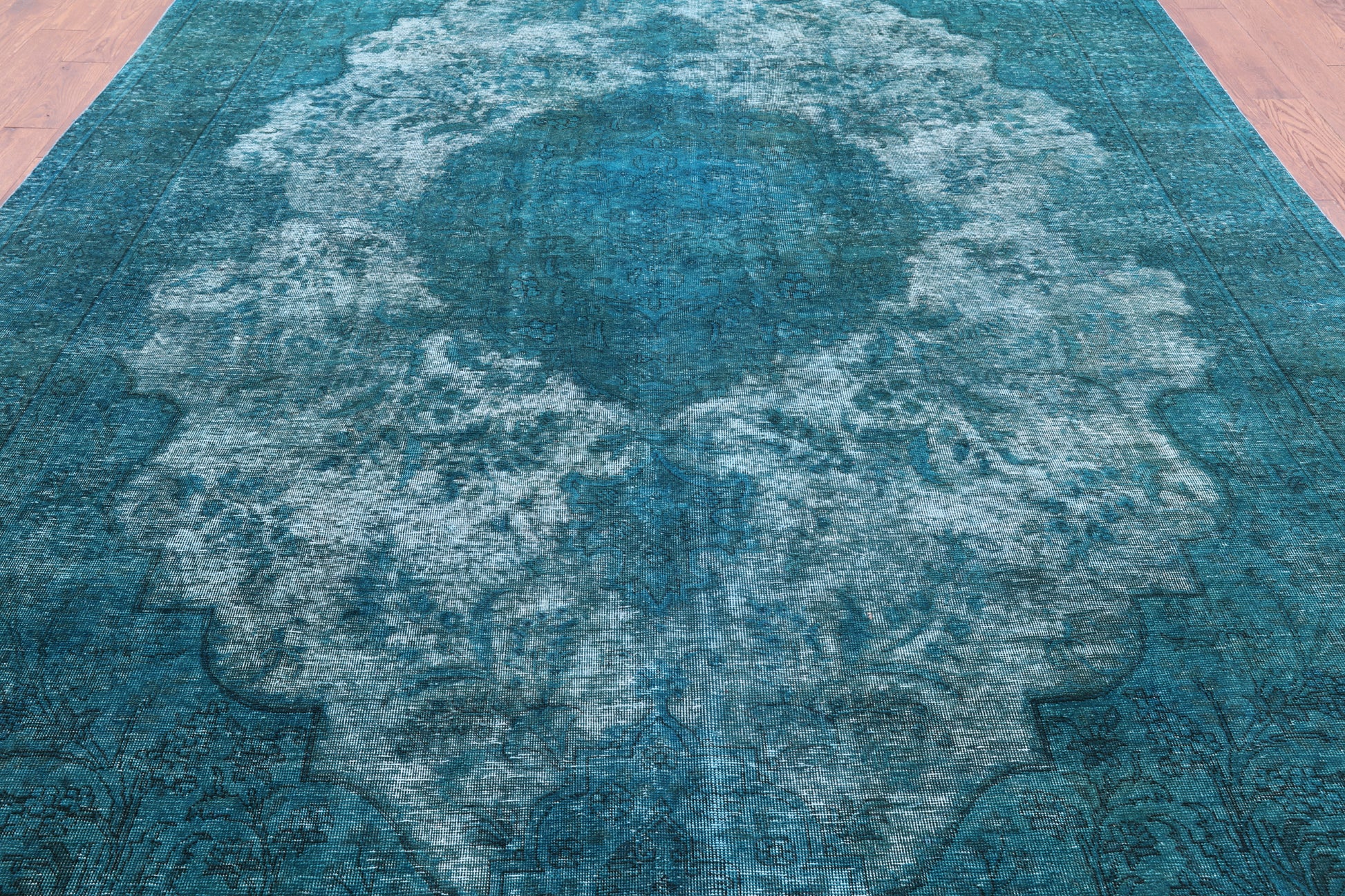 Persian Overdyed Handmade Wool Rug - 9' 6" X 13' 1" - Golden Nile