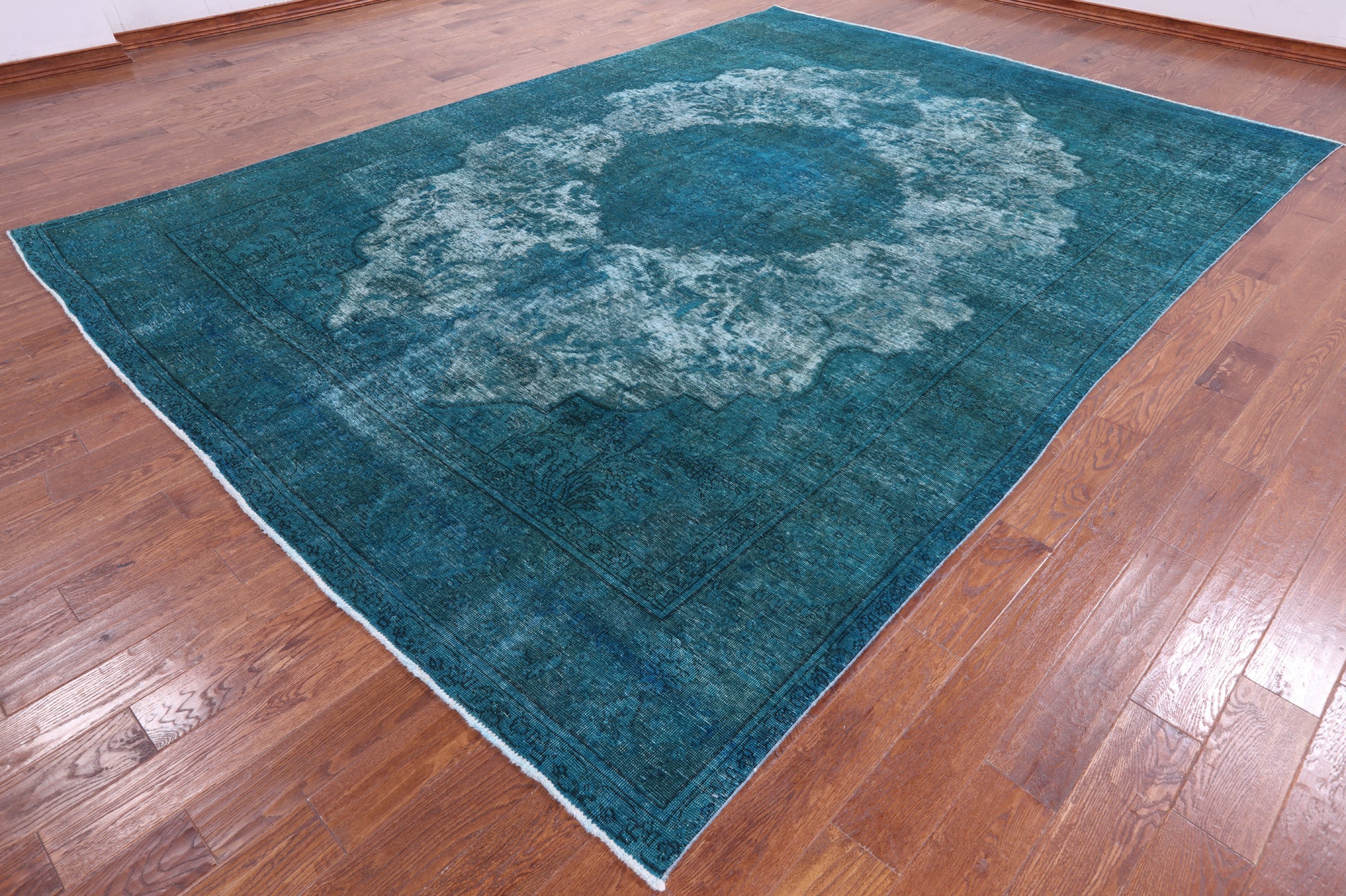 Persian Overdyed Handmade Wool Rug - 9' 6" X 13' 1" - Golden Nile
