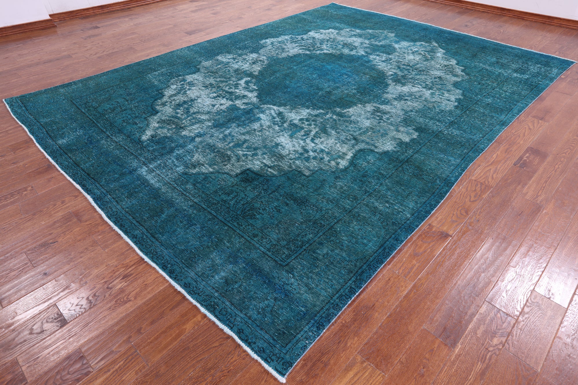 Persian Overdyed Handmade Wool Rug - 9' 6" X 13' 1" - Golden Nile