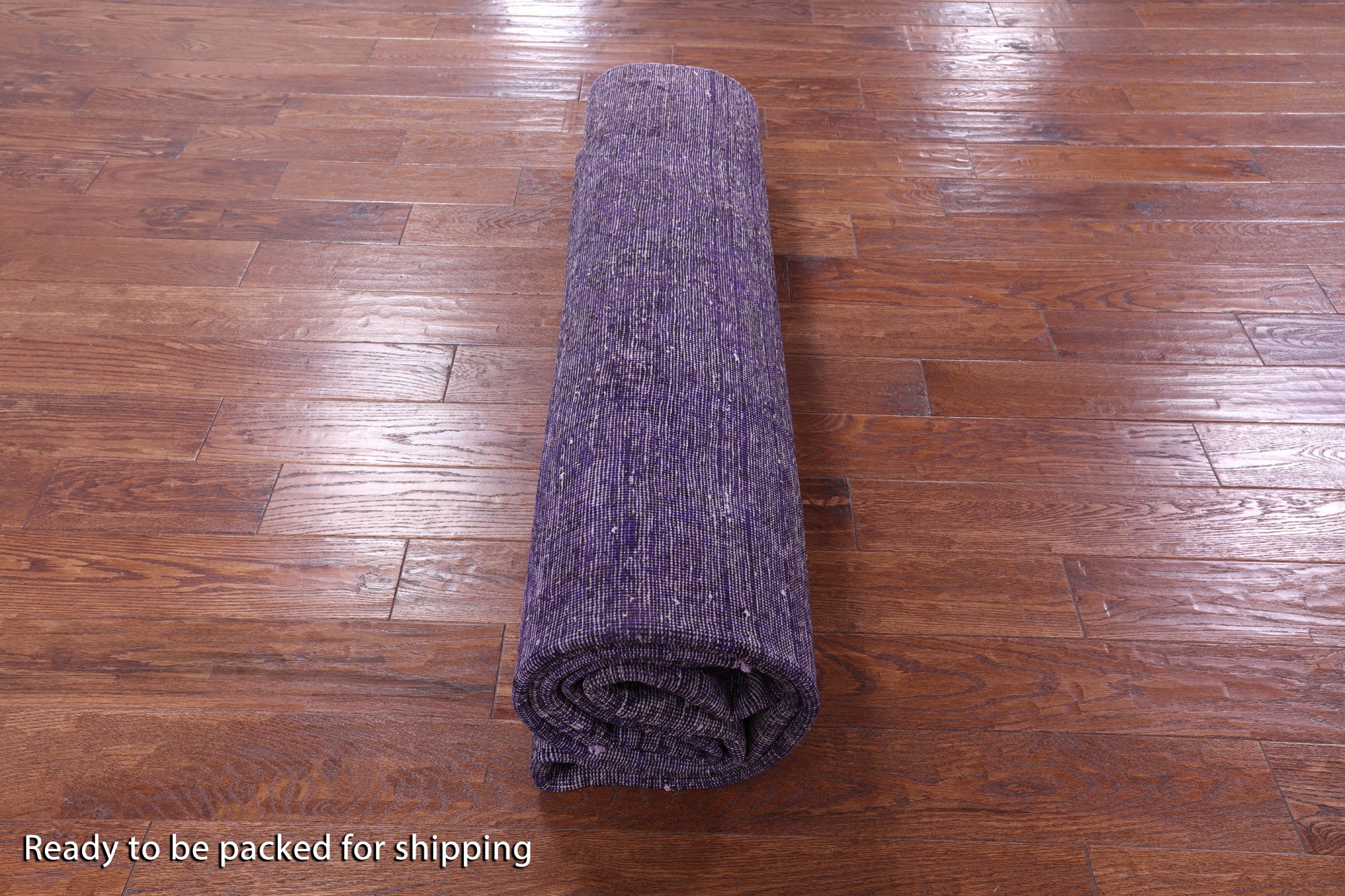 Purple Persian Overdyed Handmade Wool Area Rug - 8' 1" X 11' 1" - Golden Nile