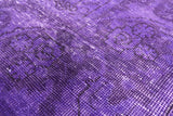 Purple Persian Overdyed Handmade Wool Area Rug - 8' 1" X 11' 1" - Golden Nile