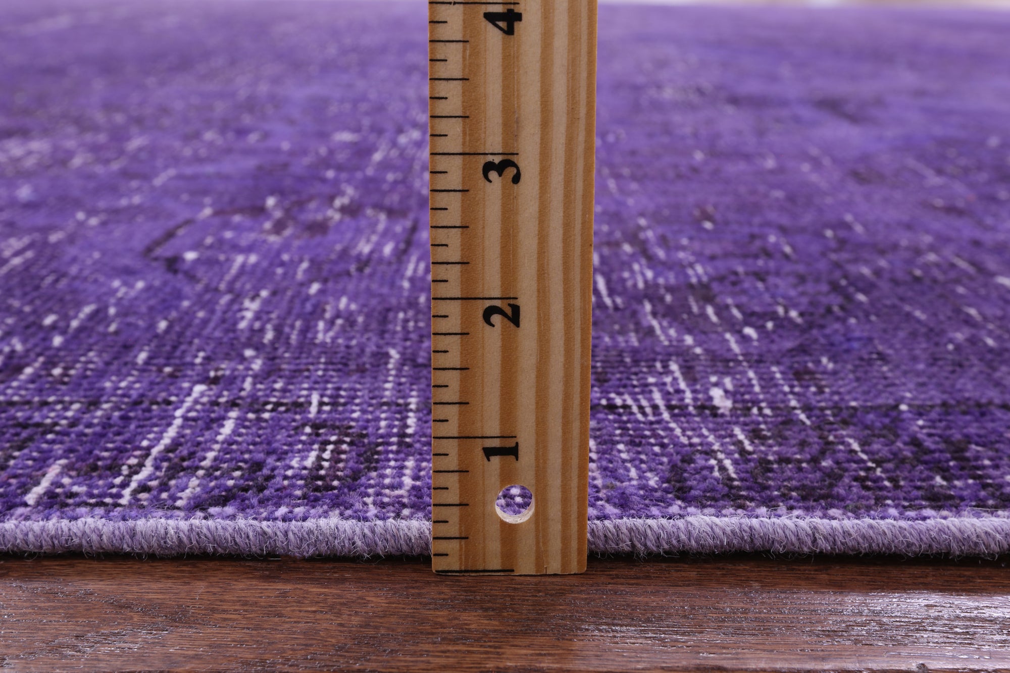 Purple Persian Overdyed Handmade Wool Area Rug - 8' 1" X 11' 1" - Golden Nile