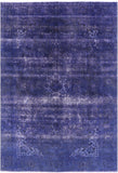 Persian Overdyed Hand Knotted Wool Area Rug - 6' 8" X 9' 8" - Golden Nile