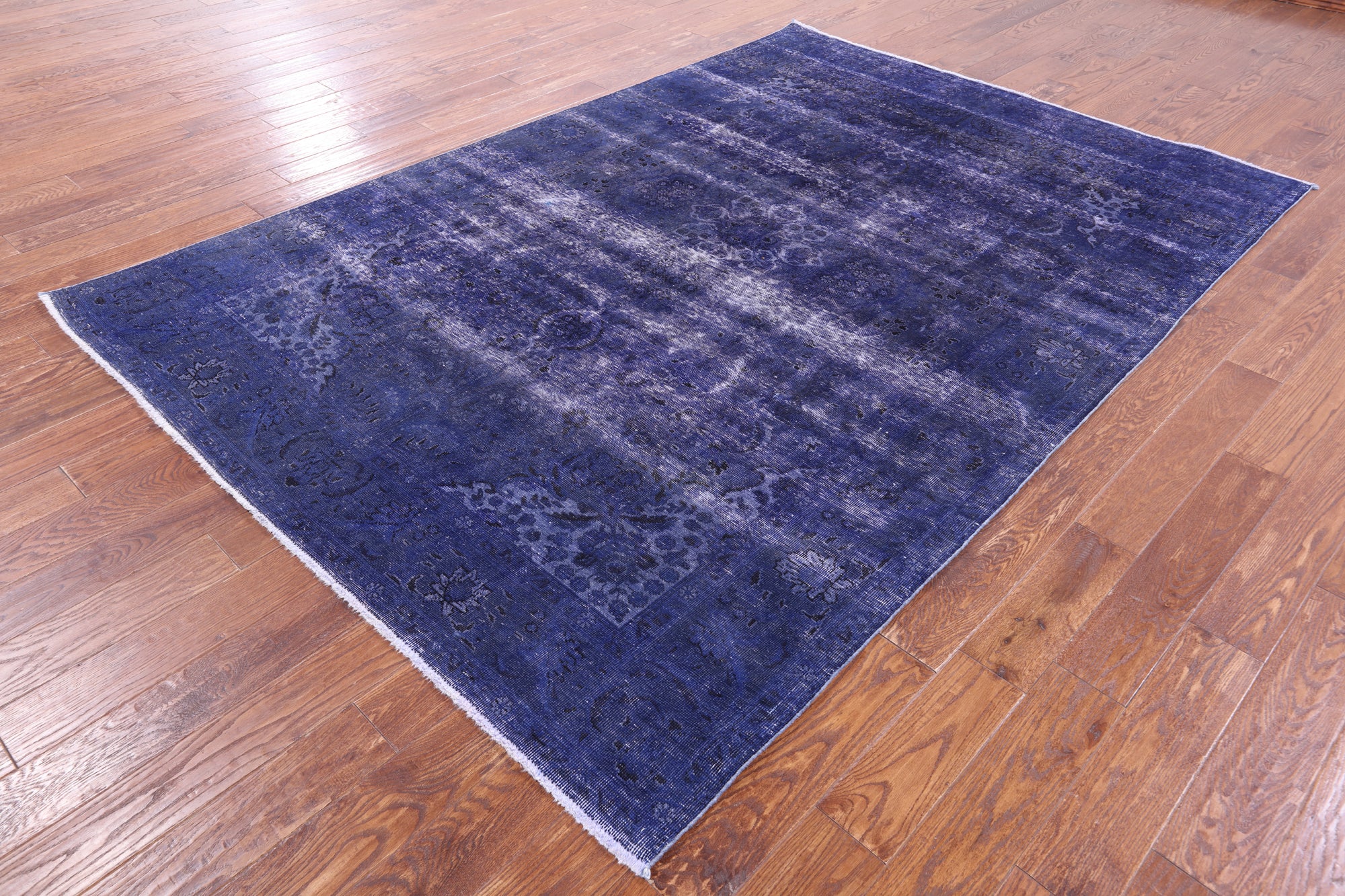 Persian Overdyed Hand Knotted Wool Area Rug - 6' 8" X 9' 8" - Golden Nile