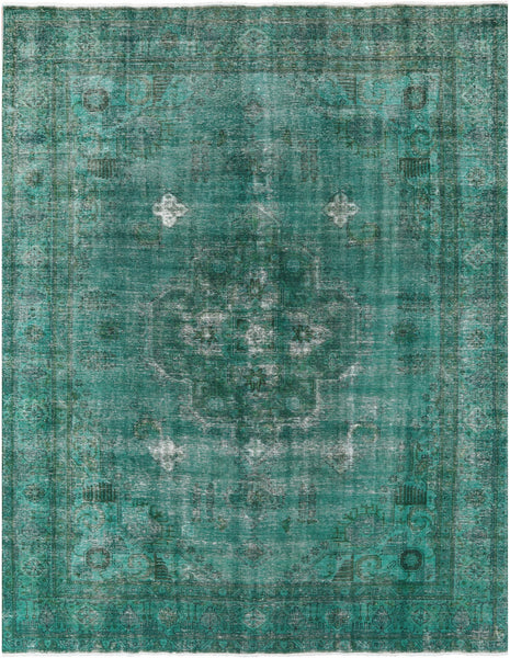 Persian Overdyed Handmade Wool Area Rug - 9' 10" X 12' 6" - Golden Nile
