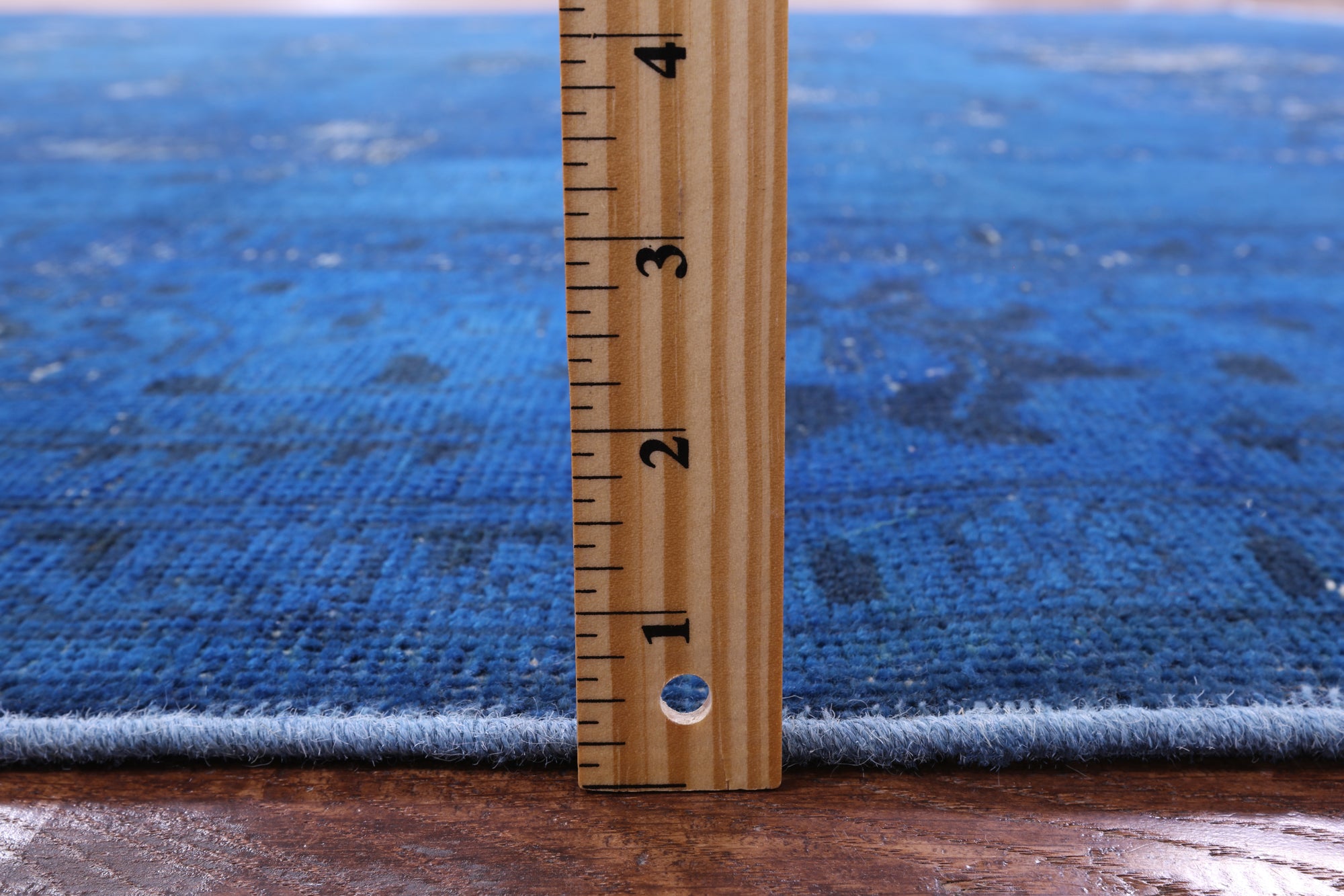 Blue Persian Overdyed Handmade Wool Area Rug - 8' 7" X 10' 9" - Golden Nile