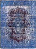 Blue Persian Overdyed Handmade Area Rug - 9' 5" X 12' 10" - Golden Nile