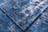 Blue Persian Overdyed Handmade Area Rug - 9' 5" X 12' 10" - Golden Nile