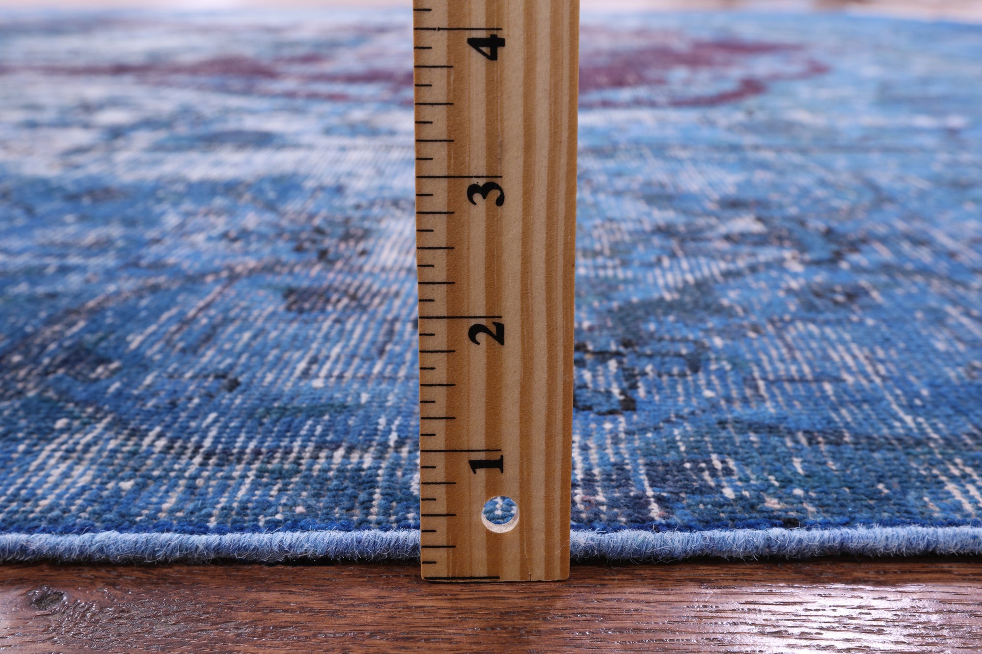 Blue Persian Overdyed Handmade Area Rug - 9' 5" X 12' 10" - Golden Nile